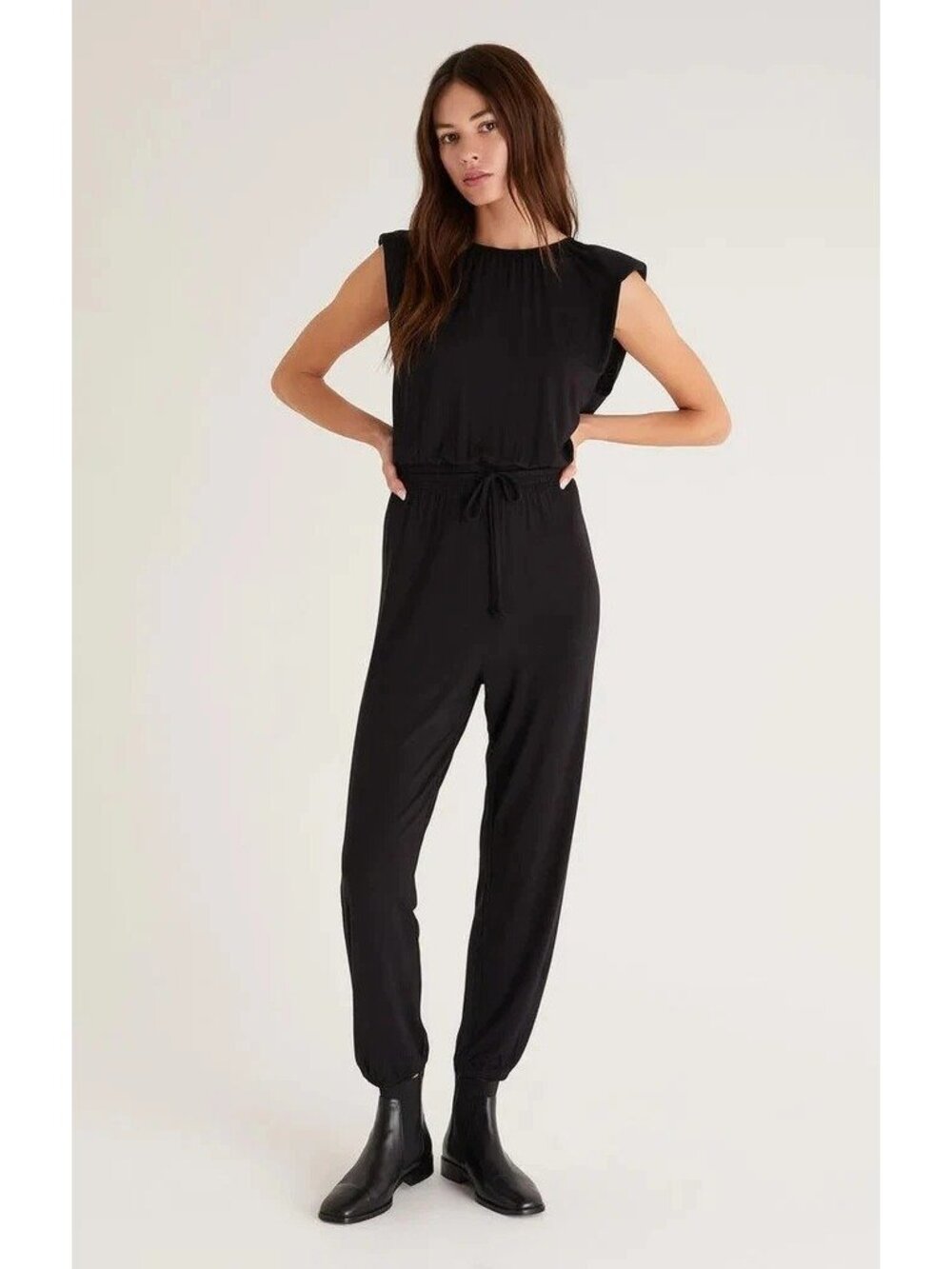 Z Supply Black Luciana Jumpsuit Sleeveless